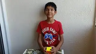 Attempt 1: 83 seconds - Rubik's cube - 10-year-old Guru Bankapur