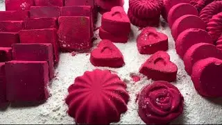 Part 4: Mass Vibrant Deep Pink Iron Oxide Crush Powdery Crunchy Soft Dusty