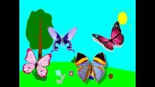 Цветы и бабочки