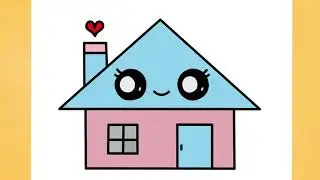 HOW TO DRAW A CUTE HOUSE, STEP BY STEP, DRAW Cute things