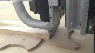 CNC planing a maple blank for a guitar neck