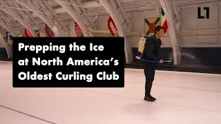 Preparing the Ice at the Oldest Curling Club in North America