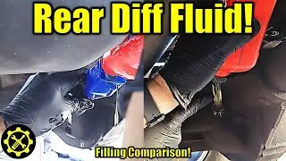 Rear Differential Fluid Filling Comparison - One is clearly easier!