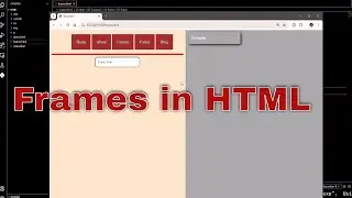 html frames|| Spliting web page into multiple sections #coding #webdevelopment #webdesign