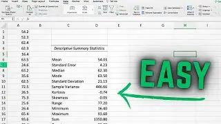 How to Produce Descriptive Statistics in Excel