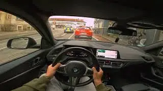 German City Suburb Drive | No Talking | 4K