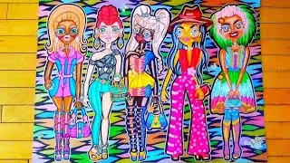 🎨🖌#Fashion Illustrations//#Art Start to Finish 🖌🎨