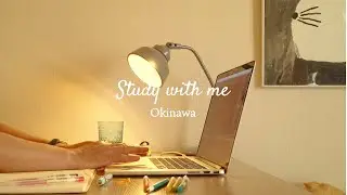 【Laid back study with me 】 Okinawa |1hour | Lazy Lofi | study music | relaxing | 作業用 | 一緒に勉強しよう |