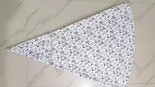 designer frill frock cutting & stitching || umbrella cut waist tie with designer bell sleeves kurti