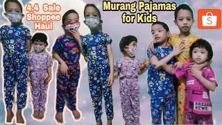 Murang  Online Pajamas for kids / Shopee Haul
