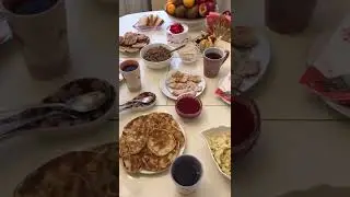 Сегодня  я приготовила для мой семей вот такой легки  первый завтрак🥧🫕🥟