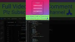 Pure Facebook page Login in Html and CSS Shorts video Web Tutorial Tamil #html #css #shorts#trending