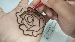 Rose mehndi designs