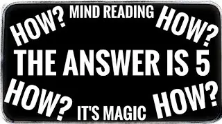 [The answer is 5] {How is it possible?}