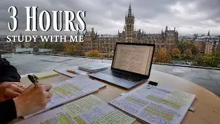 3 HOUR STUDY WITH ME at the LIBRARY | University of Glasgow Background noise, 10 min break, no music