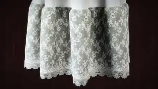 1950s petticoat. Skirt with three flounces. 3D visualisation.