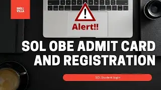 SOL Hall Ticket 2021 / Sol Admit Card Download Now / SOL OBE Exam 2021 / OBE registration Procedure