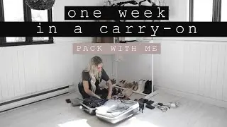 Travel Packing Tips | Carry-On Only for One Week of Travel!