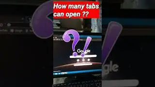 How many tabs can we open ❓❓ #computertricks #computer #chrometech #chrometrick