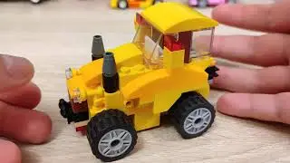 Обзор самоделки из ЛЕГО: Колёсный трактор John Deere