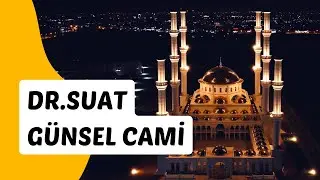 62 Kubbe, 6 Minareli Dr. Suat Günsel Camisi Gece Havadan Çekim