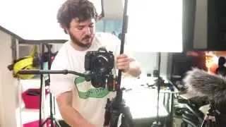 Free and easy way to tilt a camera slider for vertical shots