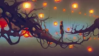 Lantern Tree ☯️ Asian Inspired ☯️ Lofi Beats Lofi Hip Hop | Study Music / Beats to relax / Study to