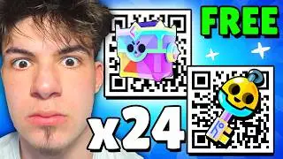 NEW FREE QR CODE! x24 QR CODE REWARDS FOR EVERYONE IN BRAWL STARS!