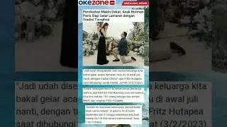 Anak Hotman Paris Lamaran Tradisi Tionghoa 