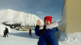 Снежная деревня.Покоряем гору