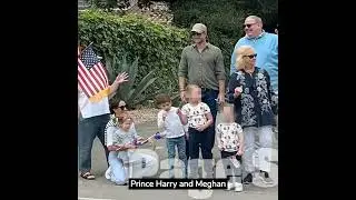 Video has emerged of Meghan Markle and Princess Lilibeth at the Montecito parade 