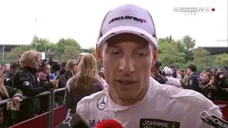 Jensen Button - PostRace Interview Shanghai 2014