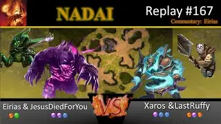 Comeback Potential--Eirias & JesusDiedForYou vs Xaros  & LastRuffy | Skylords Reborn PvP Replay