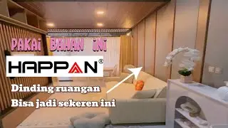 Ide membuat dinding variasi untuk ruang tv menggunakan kayu dari HAPPAN® plywood