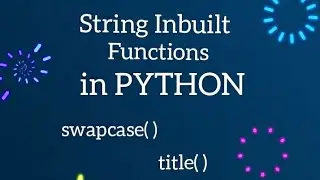 String inbuilt functions in Python 