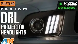 2005-2009 Mustang GT Raxiom DRL Projector Headlights; Black Review & Install