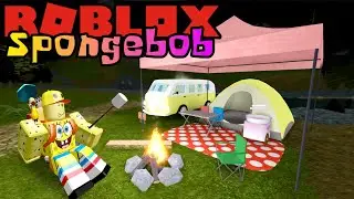 SPONGEBOB CAMPING SERUU! DI PINGGIR DANAU!! 🏕️🎣 - Roblox Spongebob Indonesia