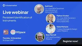 Persistent Identification of Instruments Webinar