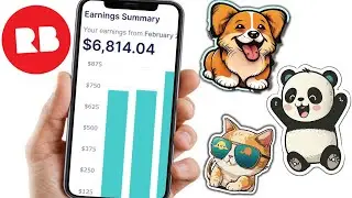 🔥Make PASSIVE INCOME Selling Midjourney Stickers On Redbubble | Ai Print on Demand
