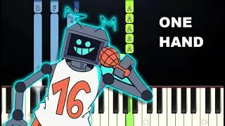 Friday Night Funkin - glitcher (VS HEX) (One Hand Piano Tutorial)