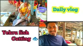 Fish Cutting 🐟 Yekru Fish 😍 @rohitvlog365