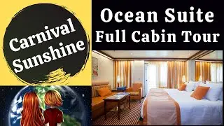 Carnival Sunshine Ocean Suite Full Cabin Tour Stateroom 7171