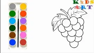Learning colors with vegetable and fruit - Kids Art