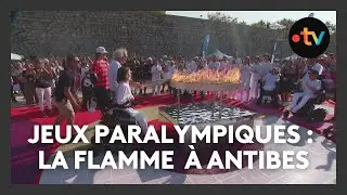 Antibes a accueilli la flamme des Jeux paralympiques 2024