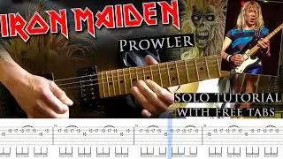 Iron Maiden - Prowler Dave Murray solo lesson (with tablatures and backing tracks)