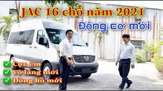 ✅Những điểm thay đổi của xe JAC 16 chỗ năm 2022- JAC 16C đã lắp Động cơ Cumins Mỹ/ ĐT. 0917.476.817