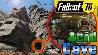 SECRET Acid & Lead Cave  - Fallout 76 CAMP Build! 55K Subs!!