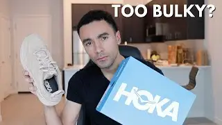 HOKA Suede Clifton Shoes|| Unboxing + Try On