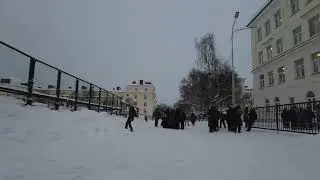 Прогулка по Североморску 22 января 2024 года [4K]. Часть 1.