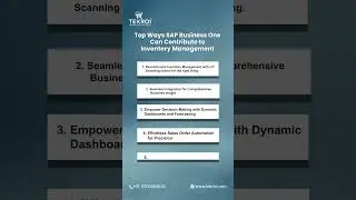 Optimize Inventory & Distribution with SAP Business One.